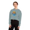 Women’s Cropped Hooded Sweatshirt - Sunset Soca Wine Festival Edition, Festival Apparel, Summer Hoodie, Beachwear, Casual Comfort