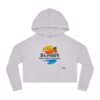 Women’s Cropped Hooded Sweatshirt - Sunset Soca Wine Festival Edition, Festival Apparel, Summer Hoodie, Beachwear, Casual Comfort