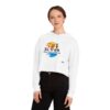 Women’s Cropped Hooded Sweatshirt - Sunset Soca Wine Festival Edition, Festival Apparel, Summer Hoodie, Beachwear, Casual Comfort