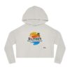 Women’s Cropped Hooded Sweatshirt - Sunset Soca Wine Festival Edition, Festival Apparel, Summer Hoodie, Beachwear, Casual Comfort