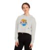 Women’s Cropped Hooded Sweatshirt - Sunset Soca Wine Festival Edition, Festival Apparel, Summer Hoodie, Beachwear, Casual Comfort