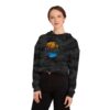 Women’s Cropped Hooded Sweatshirt - Sunset Soca Wine Festival Edition, Festival Apparel, Summer Hoodie, Beachwear, Casual Comfort