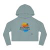 Women’s Cropped Hooded Sweatshirt - Sunset Soca Wine Festival Edition, Festival Apparel, Summer Hoodie, Beachwear, Casual Comfort
