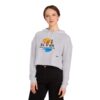 Women’s Cropped Hooded Sweatshirt - Sunset Soca Wine Festival Edition, Festival Apparel, Summer Hoodie, Beachwear, Casual Comfort