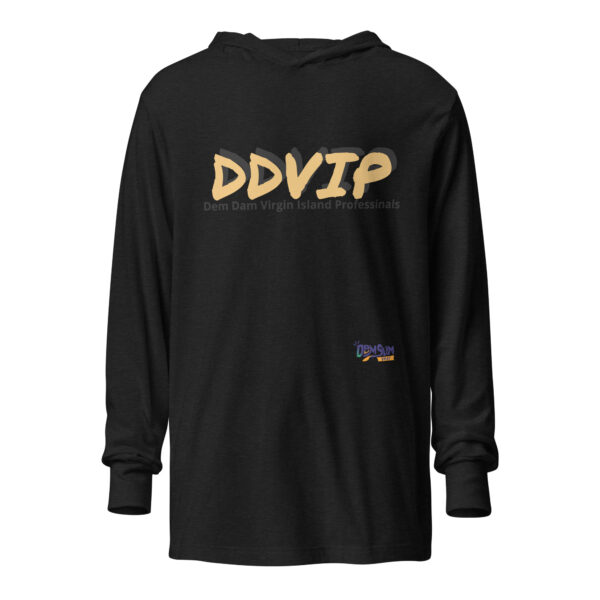 Gold Letter Hooded long-sleeve tee