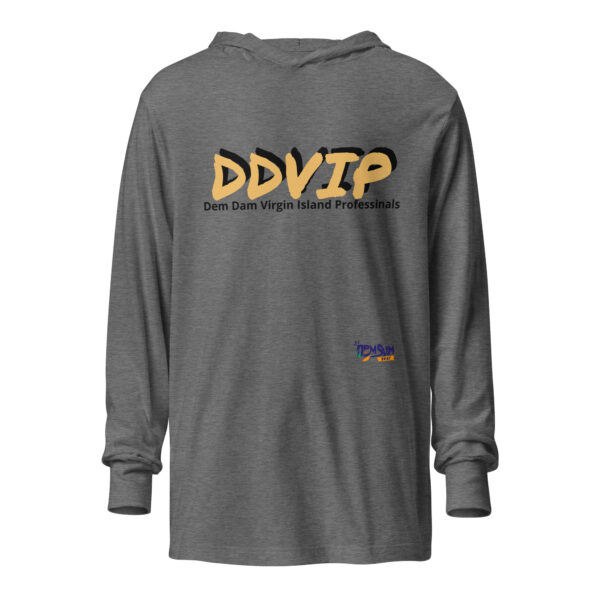 Gold Letter Hooded long-sleeve tee