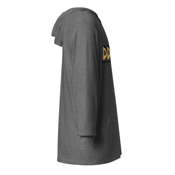 Gold Letter Hooded long-sleeve tee