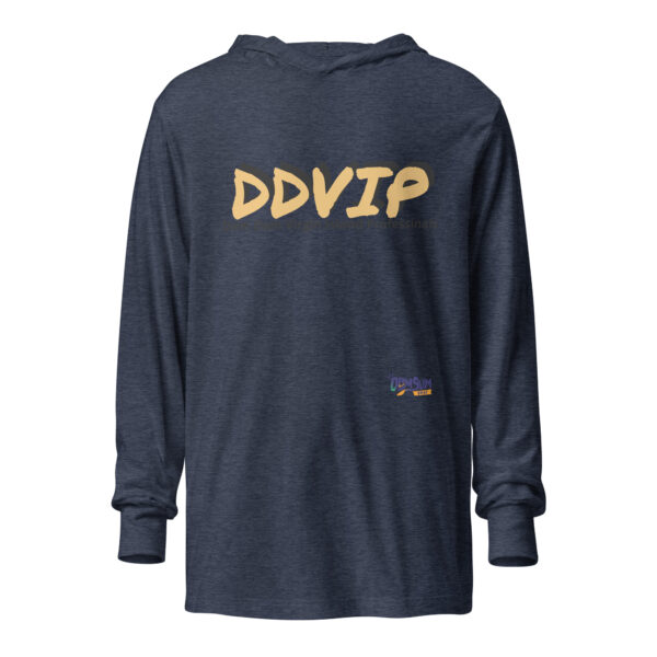 Gold Letter Hooded long-sleeve tee