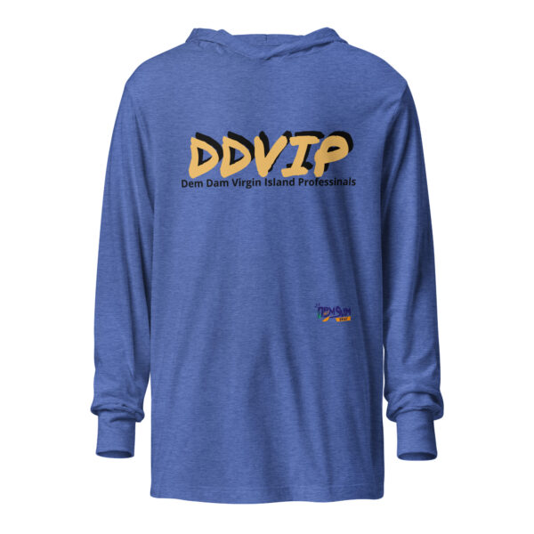 Gold Letter Hooded long-sleeve tee