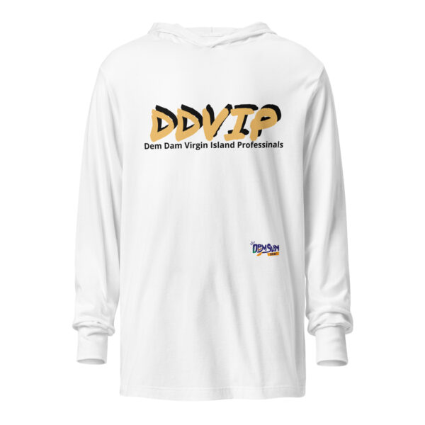 Gold Letter Hooded long-sleeve tee