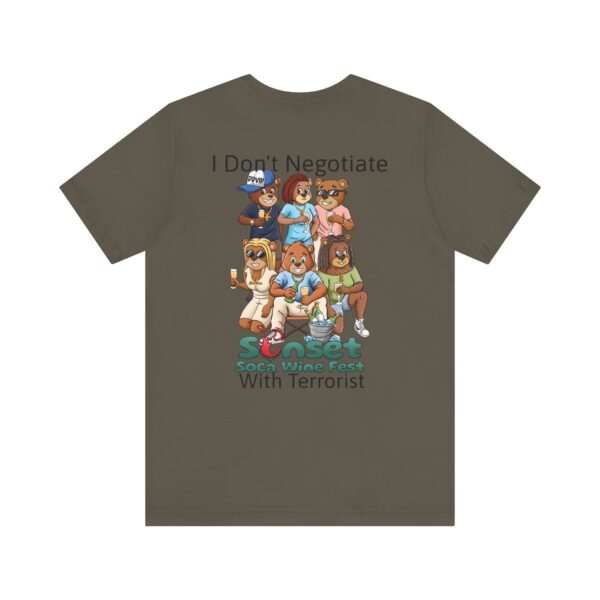 I Don't Negotiate Sunset Soca Festival Tee - Unisex Jersey T-Shirt
