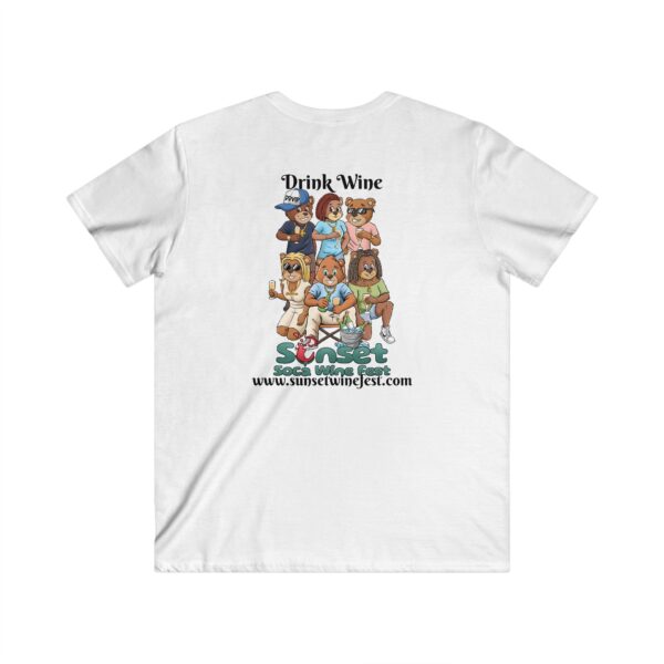 Vibrant V Neck Sunset Wine Festival Tee