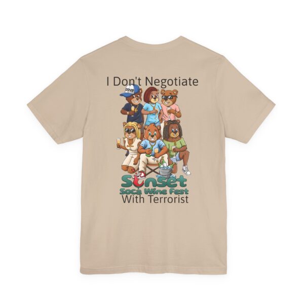 I Don't Negotiate Sunset Soca Festival Tee - Unisex Jersey T-Shirt