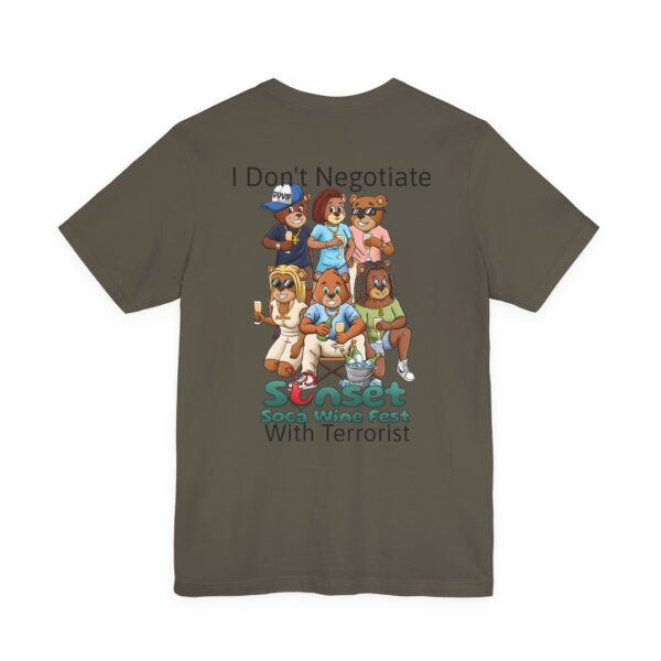 I Don't Negotiate Sunset Soca Festival Tee - Unisex Jersey T-Shirt