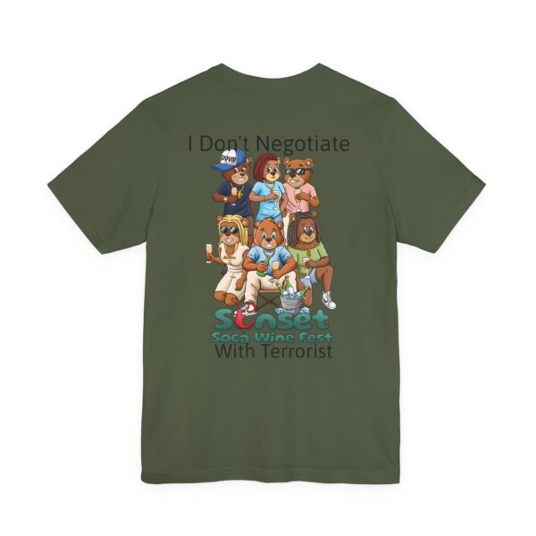 I Don't Negotiate Sunset Soca Festival Tee - Unisex Jersey T-Shirt